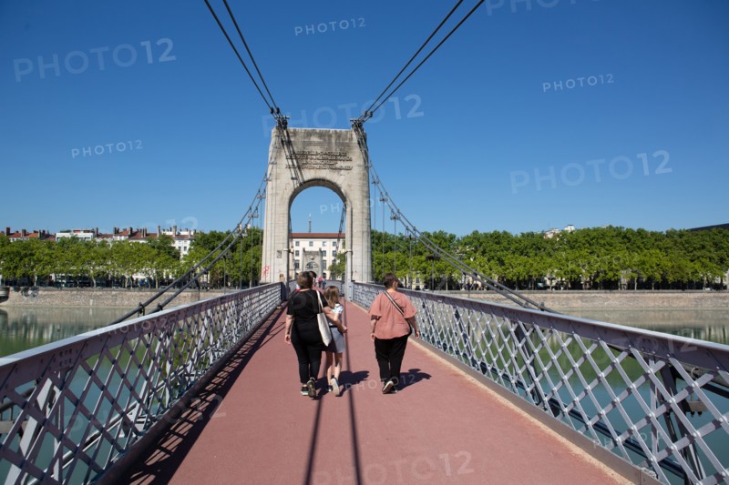 Lyon, Passerelle du Collège, le Rhône