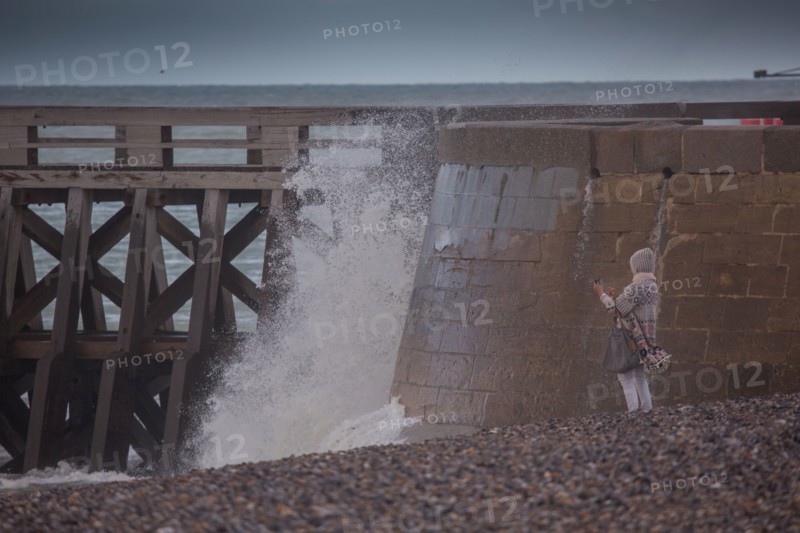 Dieppe, storm over the beach