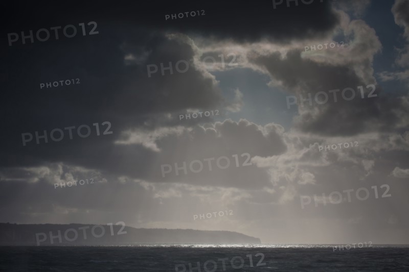 Dieppe, tempête sur la plage