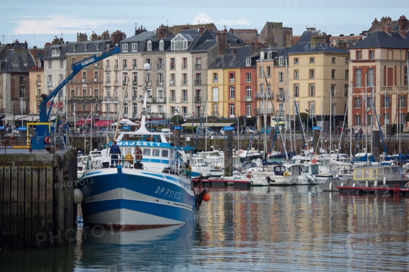 Dieppe, harbour from the Quai du Carénage