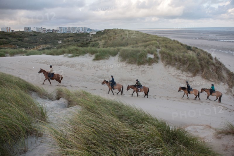Le Touquet Paris Plage, riders on the beach