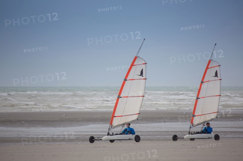 Le Touquet Paris Plage, char à voile sur la plage