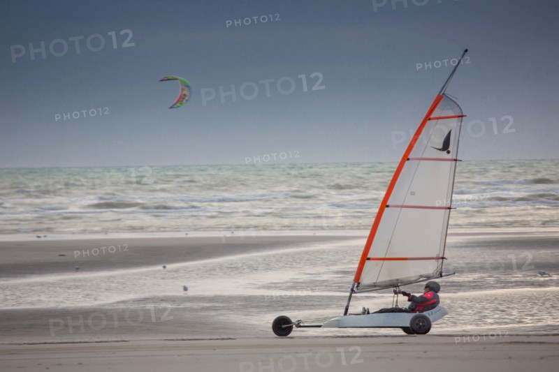 Le Touquet Paris Plage, char à voile sur la plage