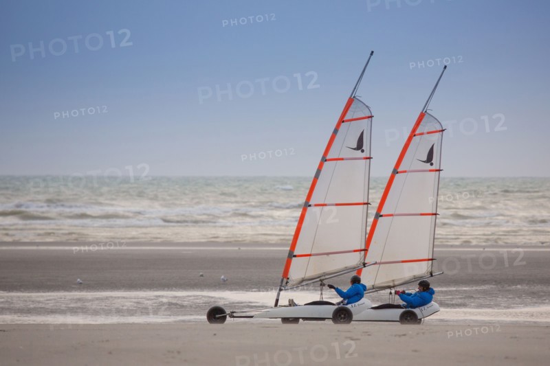 Le Touquet Paris Plage, char à voile sur la plage