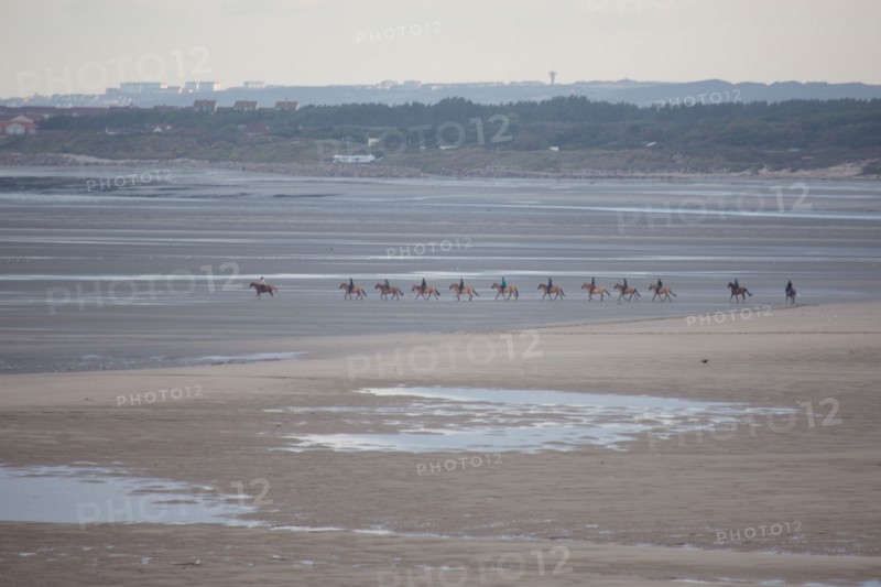 Le Touquet Paris Plage, riders on the beach