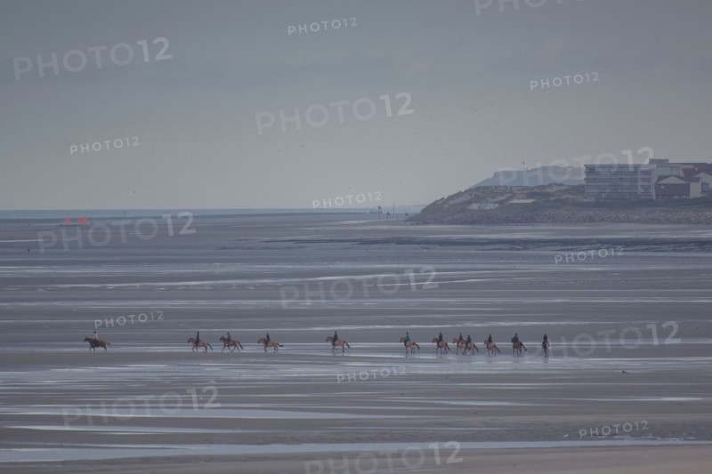 Le Touquet Paris Plage, riders on the beach