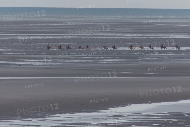 Le Touquet Paris Plage, riders on the beach