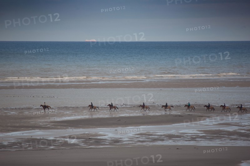 Le Touquet Paris Plage, cavaliers sur la plage