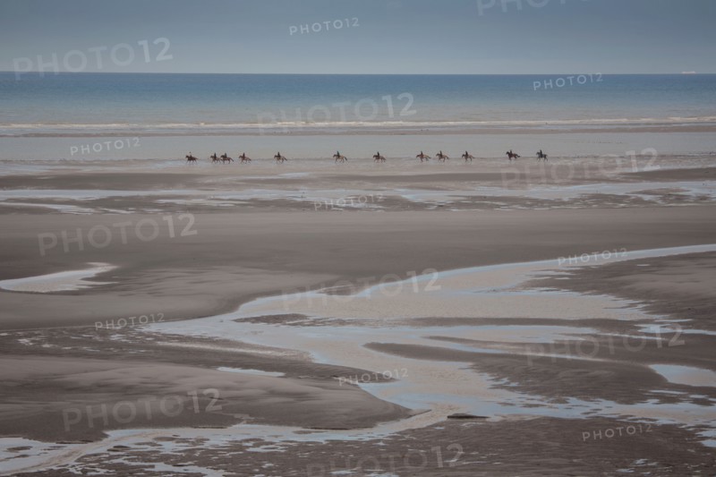 Le Touquet Paris Plage, cavaliers sur la plage