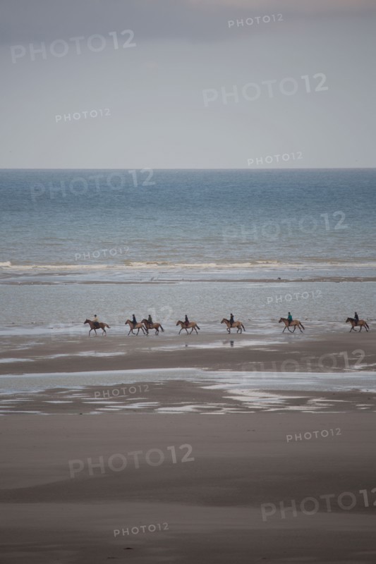 Le Touquet Paris Plage, riders on the beach