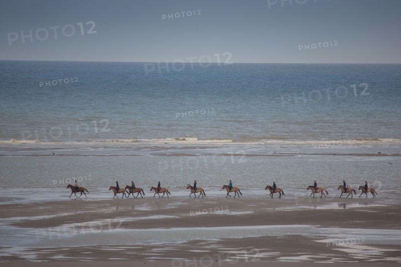 Le Touquet Paris Plage, cavaliers sur la plage