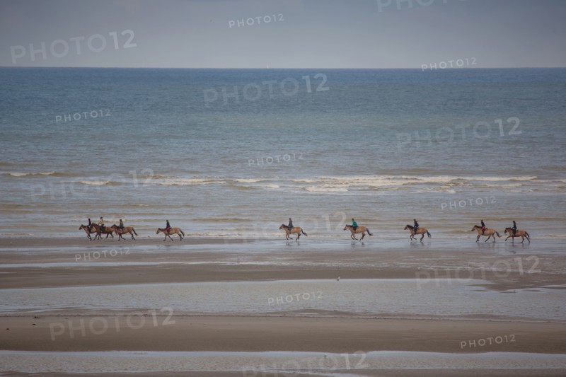 Le Touquet Paris Plage, riders on the beach