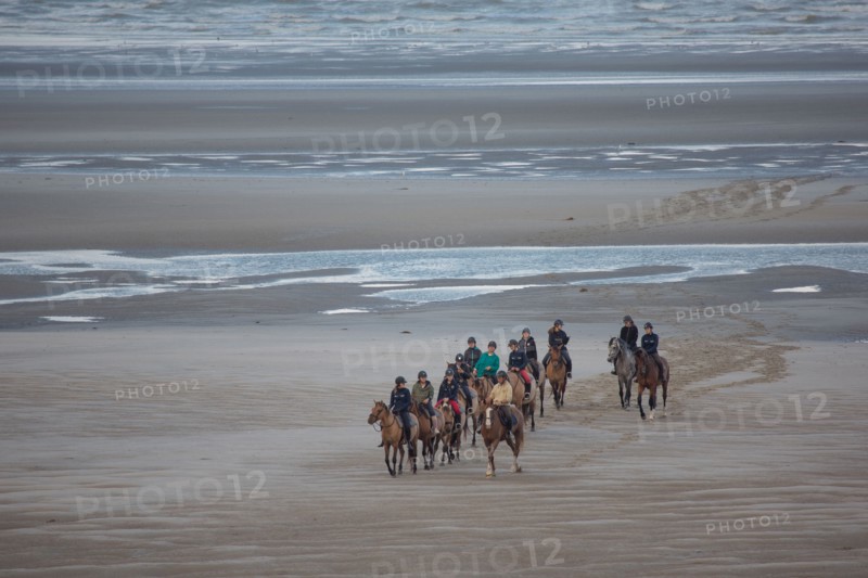Le Touquet Paris Plage, riders on the beach