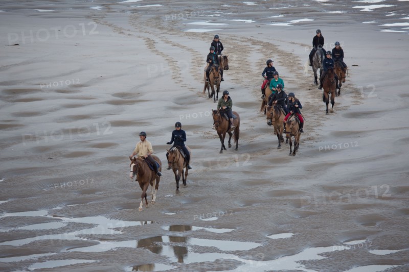 Le Touquet Paris Plage, riders on the beach