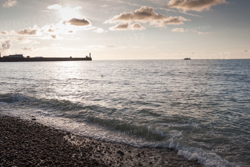 Mers les Bains, Le Tréport harbour breakwater