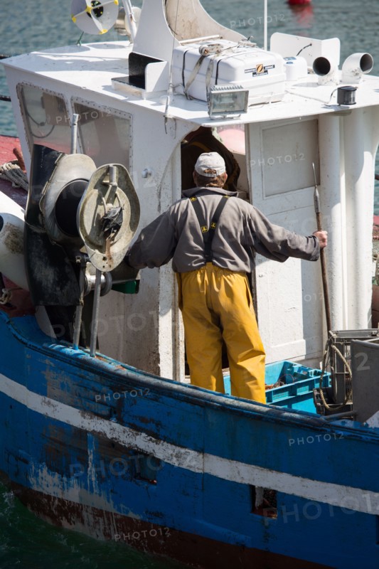 Clohars Carnoët, ria et port de Doëlan, bateau de pêche