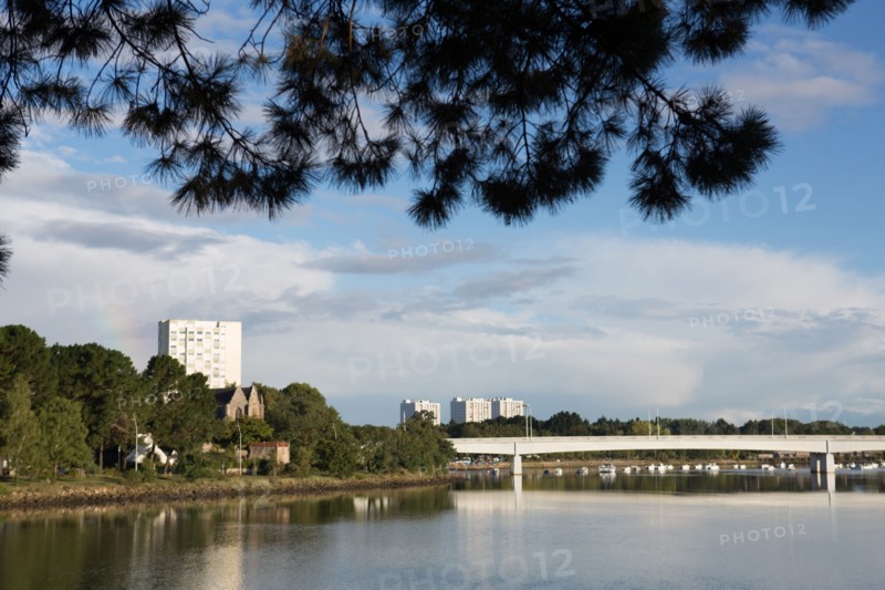 Lorient, Boulevard du Scorff, promenade piétons et vélos