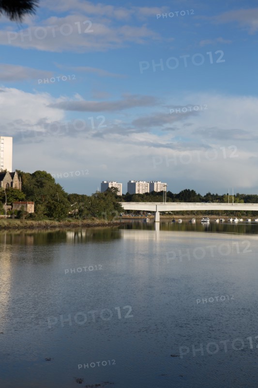 Lorient, Boulevard du Scorff, promenade piétons et vélos