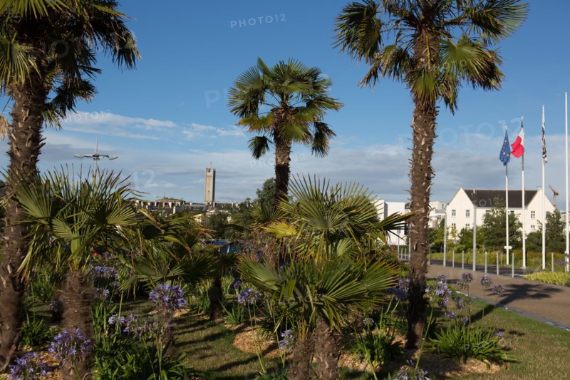 Lorient, garden of the Scorff hospital