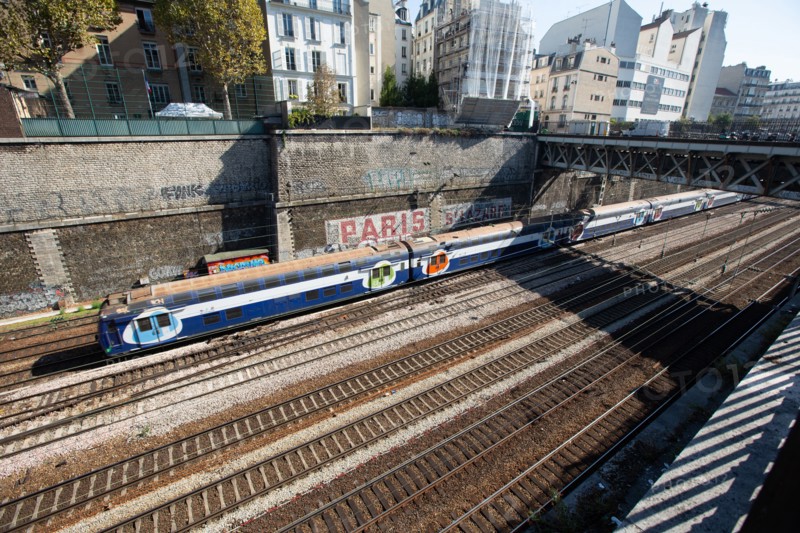 Paris, voies ferrées au-dessus de la Gare Saint-Lazare