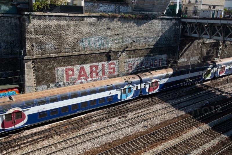 Paris, voies ferrées au-dessus de la Gare Saint-Lazare