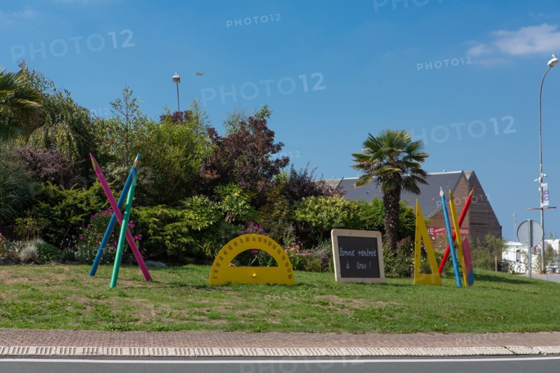 Etaples-sur-Mer, roundabout of the boulevard Billet