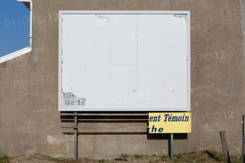 Merlimont Plage, panneau publicitaire