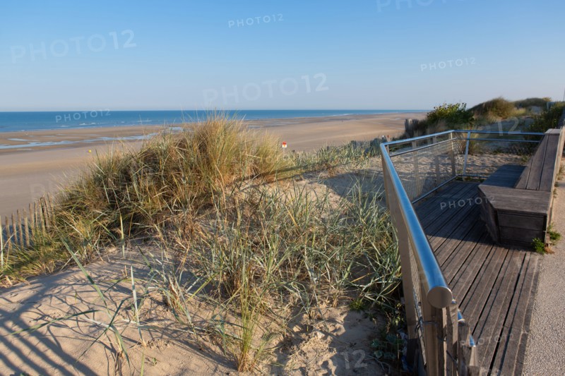 Merlimont Plage, bande dunaire sur le front de mer