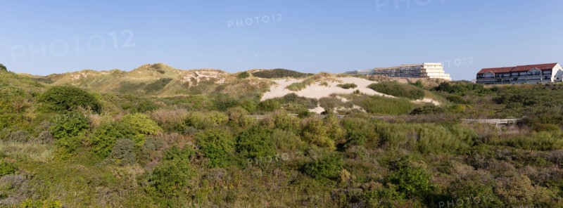 Merlimont Plage, bande dunaire sur le front de mer