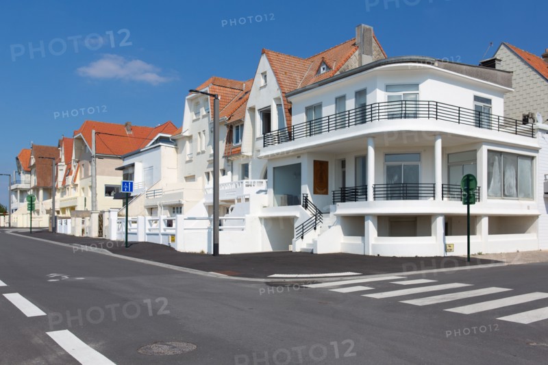 Merlimont Plage, maisons du front de mer