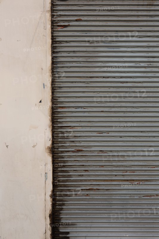 Paris, metal curtain down