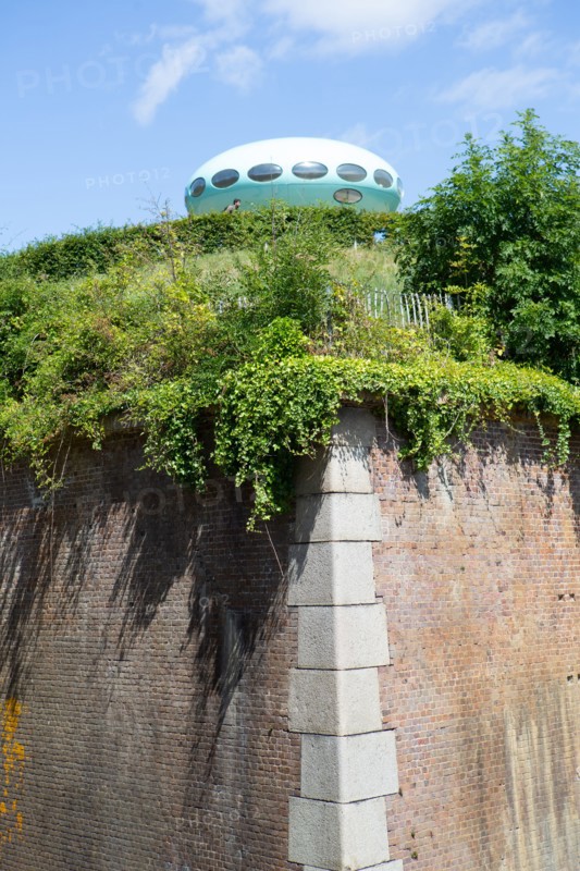 Le Havre, jardins suspendus, Fort de Sainte Adresse, Futuro House de Matti Suuronen