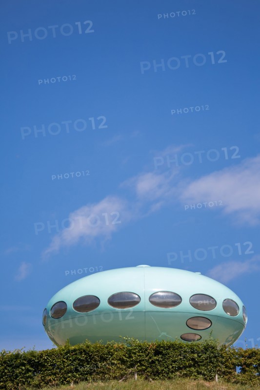 Le Havre, hanging gardens, Fort de Sainte Adresse, Futuro House designed by Matti Suuronen