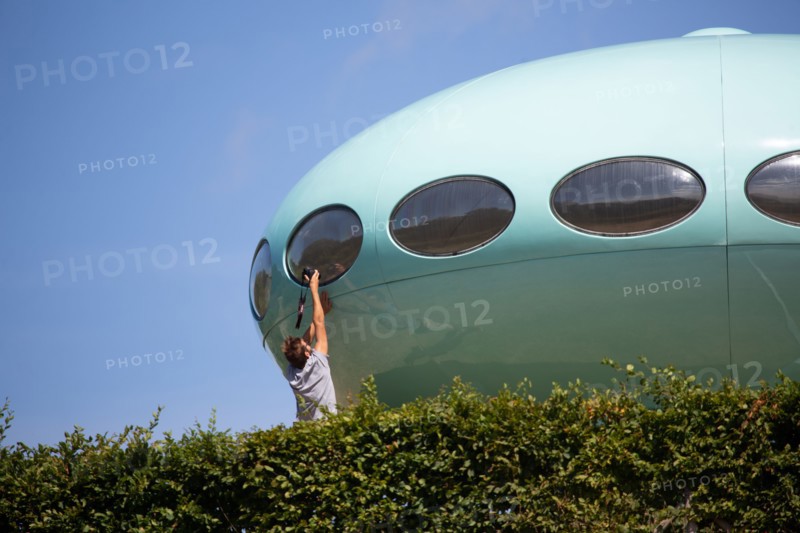 Le Havre, hanging gardens, Fort de Sainte Adresse, Futuro House designed by Matti Suuronen
