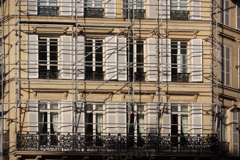 Paris, building restoration