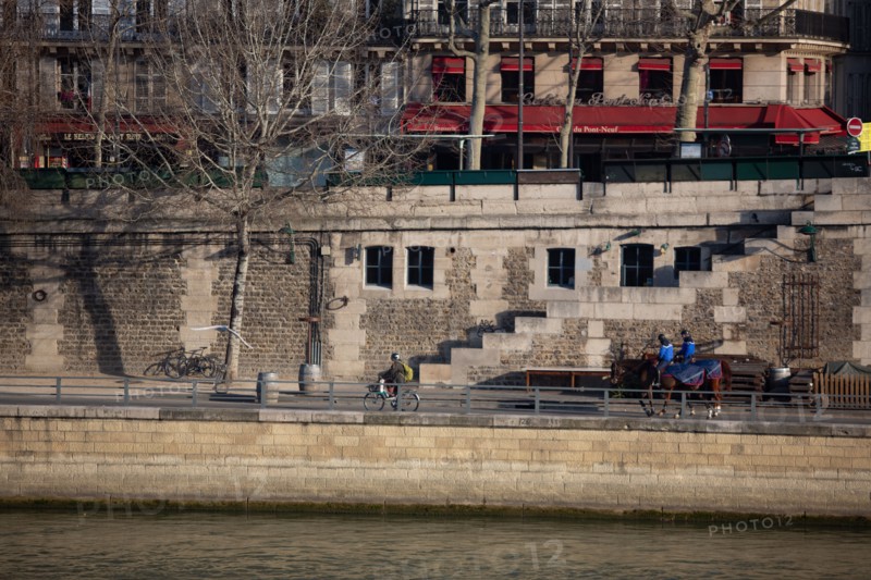 The Quai du Louvre in Paris