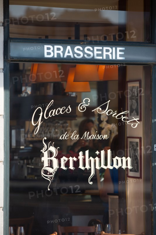 Paris, French brasserie selling Berthillon ice creams