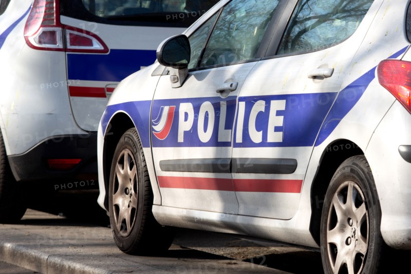 Paris, French police cars