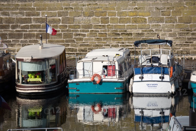 Paris, the Bassin de l'Arsenal (Port de l'Arsenal)
