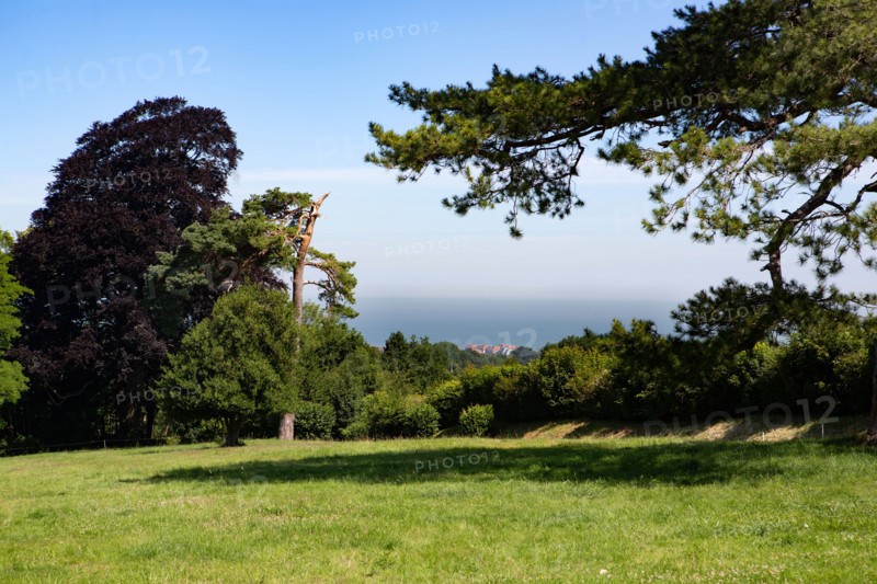 Villers sur mer, vue sur la mer depuis les terres