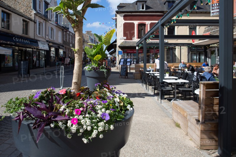 Pleneuf Val André, town center of Val André