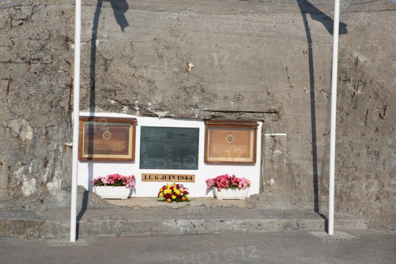 Commemorative plaque of the 6 June 44, Asnelles sur Mer