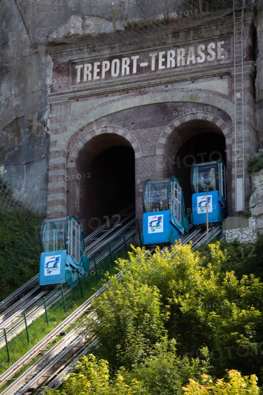Funicular in Le Tréport, Seine Maritime