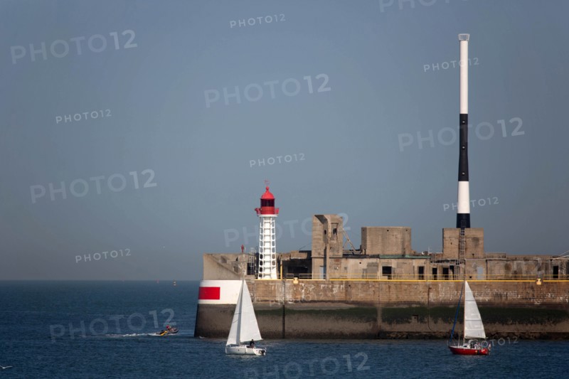 Entrance to Le Havre harbour