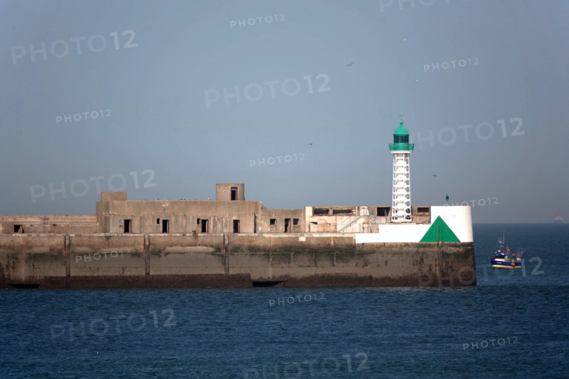 Entrance to Le Havre harbour