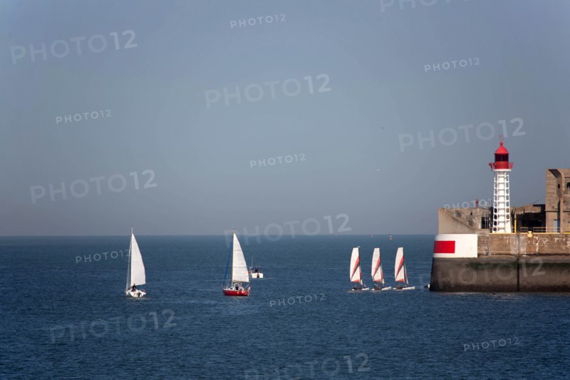 Entrance to Le Havre harbour