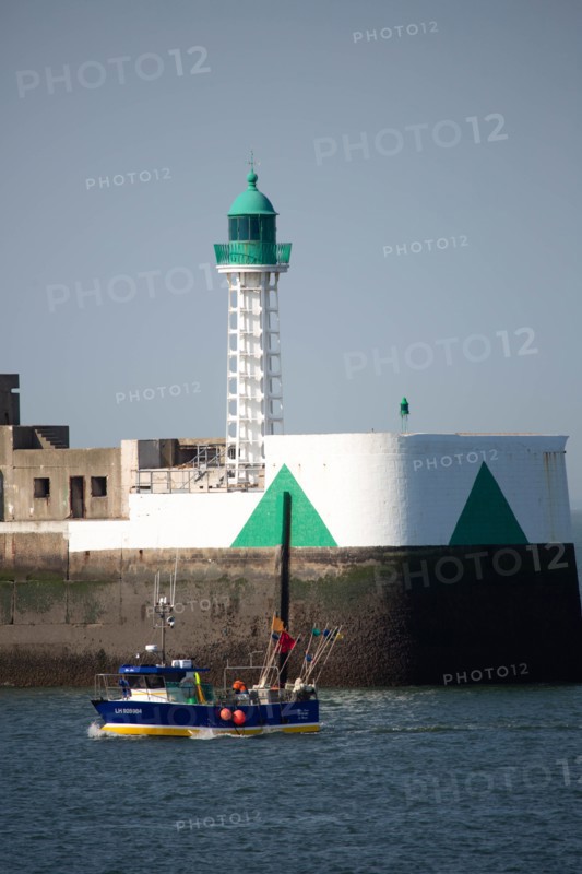 Entrance to Le Havre harbour
