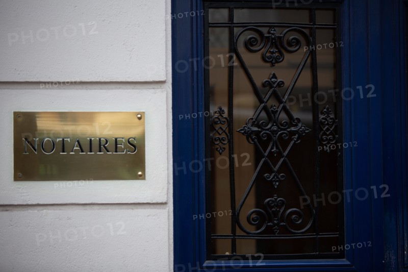 Paris, plaque de Notaire