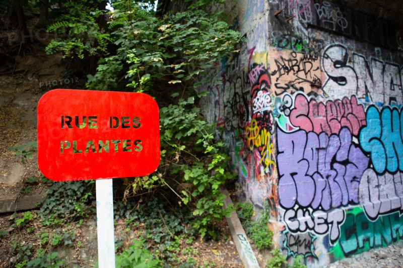 Paris, Petite Ceinture en la gare du Poinçon et la rue Didot