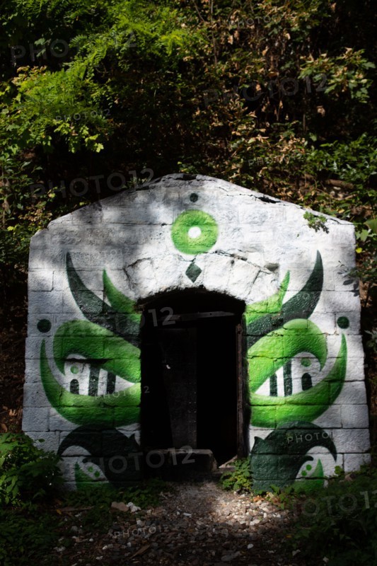 Paris, the Chemin de Fer de la Petite Ceinture at the Poincon station and rue Didot,